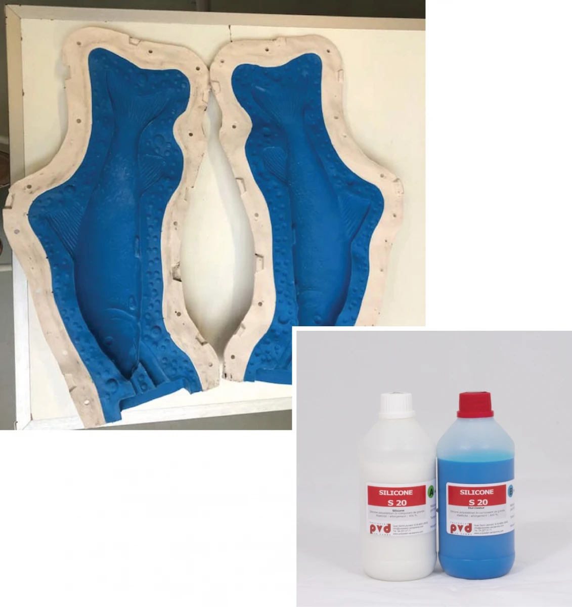 SILICONE S 25 BLEU - 1 KG 3 SILICONE S 25 BLEU - 1 KG